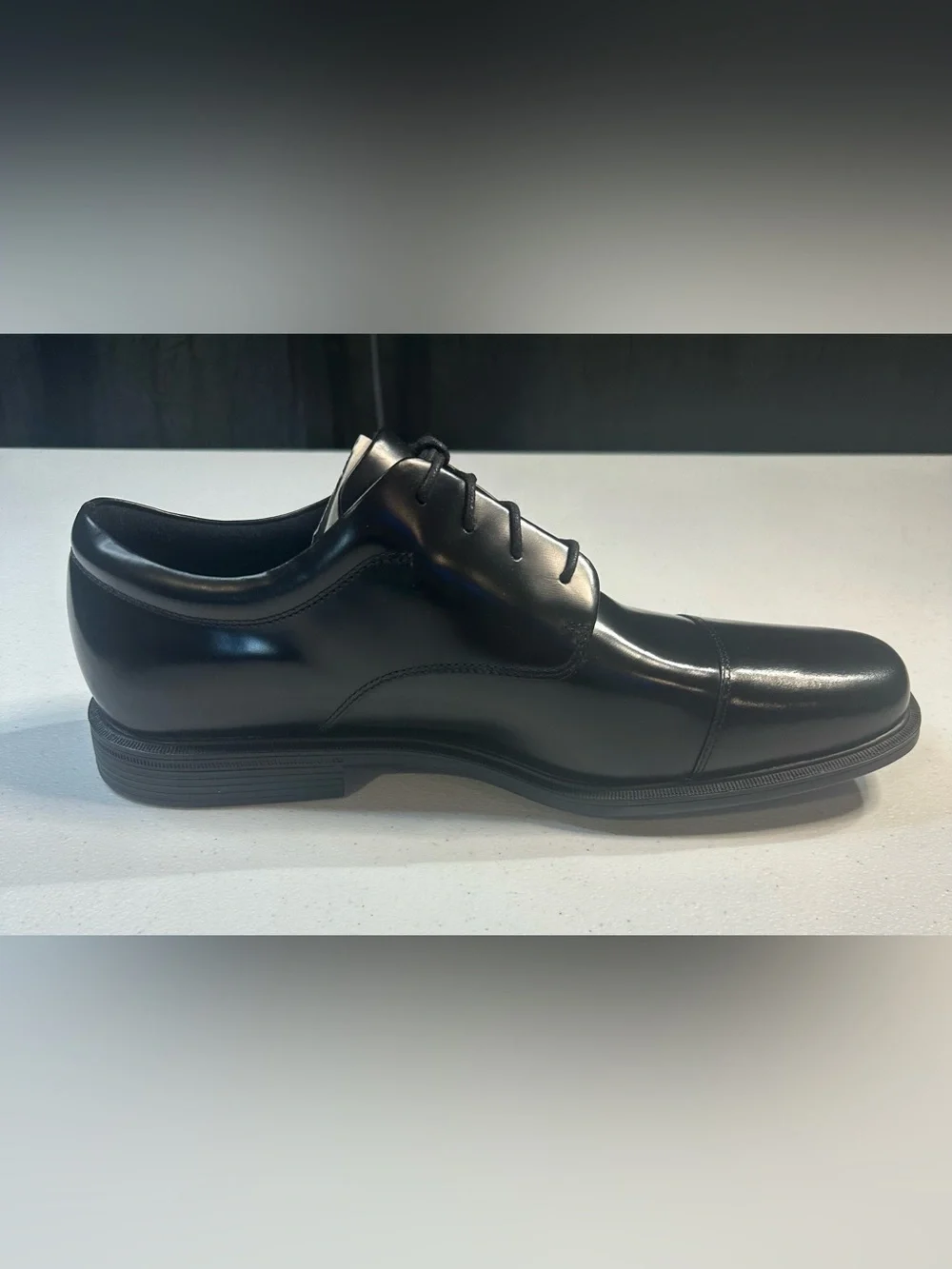 Rockport Ellingwood K71016 Mens Black Wide Leather Oxfords Cap Toe  size 13 copy
